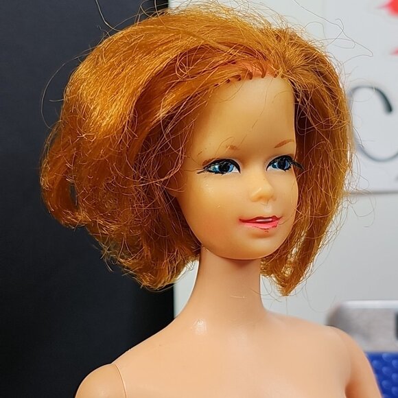 Barbie 1966 Stacey Twist 'n Turn with Lashes & Short Red Hair READ Japan - Picture 2 of 16